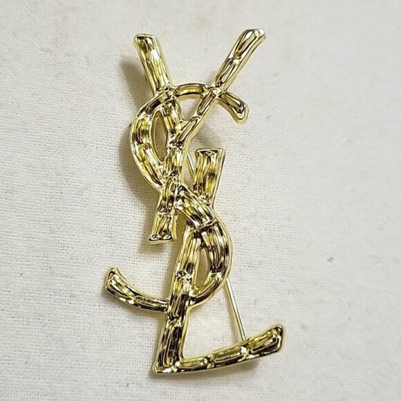 YSL YVES SAINT LAURENT BROOCH NIB - Picture 11 of 12